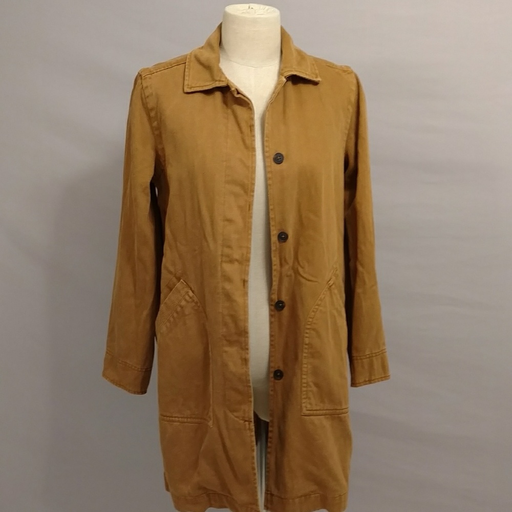 Roots Canada Canvas Jacket Outdoor Hemp & Cotton Utility Field Workwear Casual